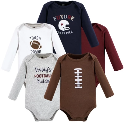 Hudson Baby Infant Boy Cotton Long-Sleeve Bodysuits, Football Buddy 7 Hudson Baby Infant Boy Cotton Long-Sleeve Bodysuits, Football Buddy - Image 7