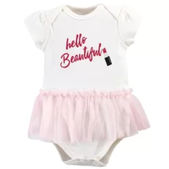 Little Treasure Baby Girl Cotton Bodysuits 5pk, Lipstick