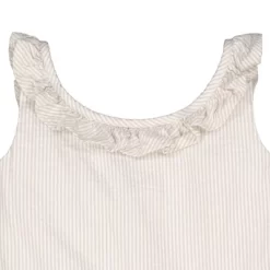 Hope & Henry Girl's Organic Cotton Ruffle Collar Low Back Dress, Infant