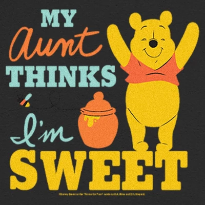 Infant's Winnie The Pooh My Aunt Thinks I'm Sweet Onesie 1 Infant's Winnie The Pooh My Aunt Thinks I'm Sweet Onesie