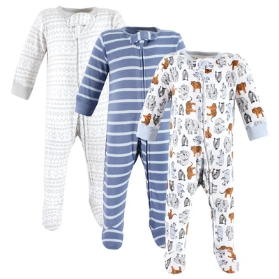 Touched By Nature Infant Boy Organic Cotton Sleep And Play, Boy Endangered Safari 5 Touched By Nature Infant Boy Organic Cotton Sleep And Play, Boy Endangered Safari - Image 5