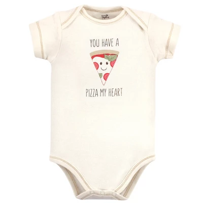 Touched By Nature Organic Cotton Bodysuits 5pk, Pizza 5 Touched By Nature Organic Cotton Bodysuits 5pk, Pizza - Image 5