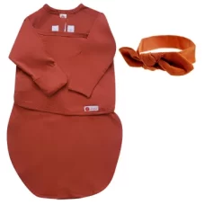 Embe Newborn Long Sleeve Swaddle Sack And Bow Headband Set (0-3 Months) -Baby Nest Deals Store GUEST 0a8eb146 0b45 419a 87ee 2658a48a7c8d