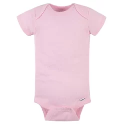Gerber Baby Girls' Onesies Brand Bodysuits - Pink - 9 Months - 5-Pack