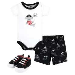 Hudson Baby Infant Boy Cotton Bodysuit, Shorts And Shoe Set, Pirate Shark 13 Hudson Baby Infant Boy Cotton Bodysuit, Shorts And Shoe Set, Pirate Shark -Baby Nest Deals Store GUEST 0cc848bb ccbb 4396 b843 dbbe4b69a434