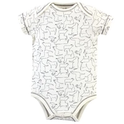 Touched By Nature Organic Cotton Bodysuits 5pk, Farm Friends 4 Touched By Nature Organic Cotton Bodysuits 5pk, Farm Friends - Image 4