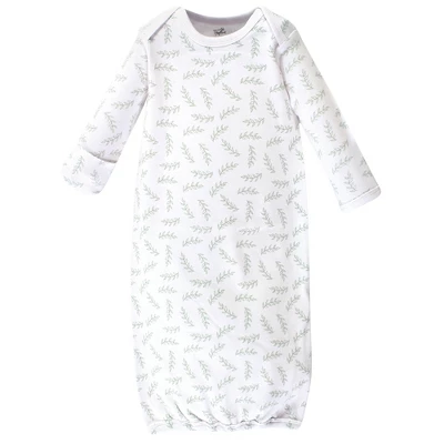 Touched By Nature Baby Organic Cotton Long-Sleeve Gowns 3pk, Little Giraffe, 0-6 Months 2 Touched By Nature Baby Organic Cotton Long-Sleeve Gowns 3pk, Little Giraffe, 0-6 Months - Image 2