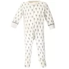 Touched By Nature Baby Organic Cotton Zipper Sleep And Play 3pk, Cactus