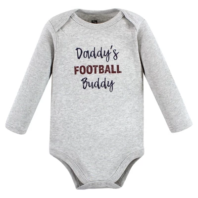 Hudson Baby Infant Boy Cotton Long-Sleeve Bodysuits, Football Buddy 3 Hudson Baby Infant Boy Cotton Long-Sleeve Bodysuits, Football Buddy - Image 3