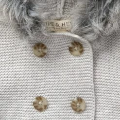 Hope & Henry Baby Faux Fur Hooded Sweater