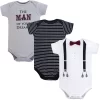 Little Treasure Baby Boy Cotton Bodysuits 3pk, Man Of Your Dreams