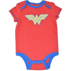 DC Comics Justice League Wonder Woman Baby Girls 3 Pack Bodysuits Newborn To Infant -Baby Nest Deals Store GUEST 1d3733d8 358f 4e3c 9ed6 fc2a7cbd284f