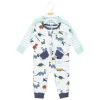 Hudson Baby Cotton Sleep And Play, Beach Dino