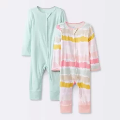 Baby Girls' 2pk Zip Romper - Cloud Island™ -Baby Nest Deals Store GUEST 1f035297 eb04 47d5 8007 56efe4d860be