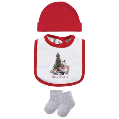Hudson Baby Unisex Baby Cotton Layette Set, Christmas Forest 2 Hudson Baby Unisex Baby Cotton Layette Set, Christmas Forest - Image 2