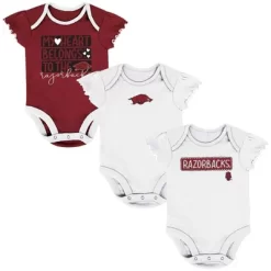 NCAA Arkansas Razorbacks Infant Girls' 3pk Bodysuit Set -Baby Nest Deals Store GUEST 221de1bf 2fc9 401c 87eb 18f2533ad670