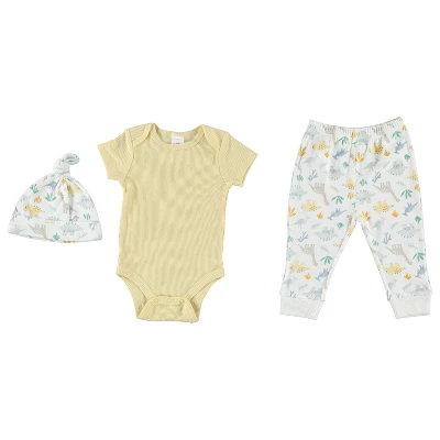 Kyle & Deena Baby Boy Baby Clothes Layette Set Footless Sleep And Play 3 Pack Dinosaur Dino Zoo Yellow 6-9M 1 Kyle & Deena Baby Boy Baby Clothes Layette Set Footless Sleep And Play 3 Pack Dinosaur Dino Zoo Yellow 6-9M