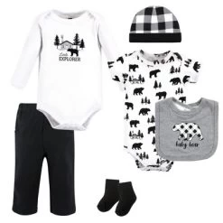 Hudson Baby Unisex Baby Cotton Layette Set, Baby Bear Gray Black 16 Hudson Baby Unisex Baby Cotton Layette Set, Baby Bear Gray Black -Baby Nest Deals Store GUEST 23f3a2ff f2b0 4455 9884 6309db24559f
