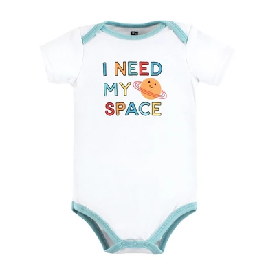 Hudson Baby Cotton Bodysuits, Happy Planets 4 Hudson Baby Cotton Bodysuits, Happy Planets - Image 4