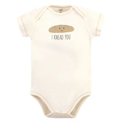 Touched By Nature Organic Cotton Bodysuits 5pk, Pizza 2 Touched By Nature Organic Cotton Bodysuits 5pk, Pizza - Image 2