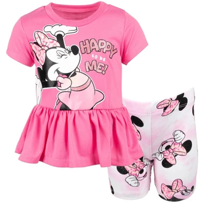 Mickey Mouse & Friends Minnie Mouse Baby Girls Graphic T-Shirt And Shorts Outfit Set Infant 10 Mickey Mouse & Friends Minnie Mouse Baby Girls Graphic T-Shirt And Shorts Outfit Set Infant - Image 10