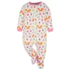 Onesies Brand Baby Girls' Long Sleeve Sleep 'N Plays - 4-Pack