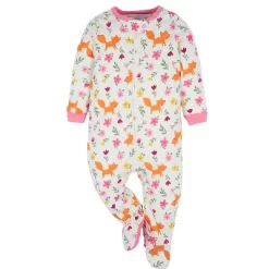 Onesies Brand Baby Girls' Long Sleeve Sleep 'N Plays - 4-Pack