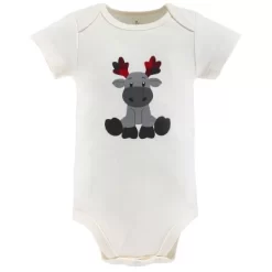 The Peanutshell Baby Boy Or Girl Short Sleeve Bodysuits, 5-Pack, Woodland Moose, Newborn To 24 Months -Baby Nest Deals Store GUEST 2d2069c7 1c17 452a 82b2 9a2e9e48bec7