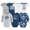 The Peanutshell Cotton Baby Boy Layette Set - Blue Camo, 23-Pieces, Navy/Gray, 0-3 Months
