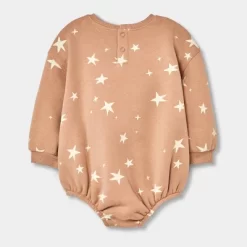 Grayson Collective Baby Star Bubble Romper - Brown