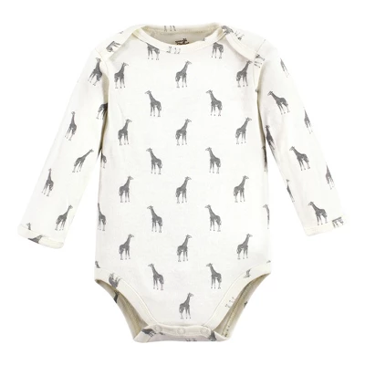 Touched By Nature Infant Boy Organic Cotton Long-Sleeve Bodysuits, Boy Safari 6 Touched By Nature Infant Boy Organic Cotton Long-Sleeve Bodysuits, Boy Safari - Image 6