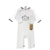 Touched By Nature Unisex Baby Organic Cotton Coveralls, Nature Baby