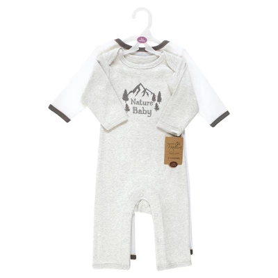 Touched By Nature Unisex Baby Organic Cotton Coveralls, Nature Baby 1 Touched By Nature Unisex Baby Organic Cotton Coveralls, Nature Baby