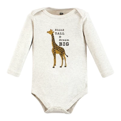 Hudson Baby Unisex Baby Cotton Long-Sleeve Bodysuits, Rustic Safari 2 Hudson Baby Unisex Baby Cotton Long-Sleeve Bodysuits, Rustic Safari - Image 2