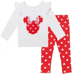 Disney Minnie Mouse Baby Girls T-Shirt Headband & Pant Set Newborn To Infant -Baby Nest Deals Store GUEST 39933203 f580 4e0f b0bb c5a129118ef9