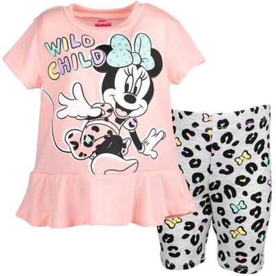 Mickey Mouse & Friends Minnie Mouse Baby Girls Graphic T-Shirt And Shorts Outfit Set Infant 7 Mickey Mouse & Friends Minnie Mouse Baby Girls Graphic T-Shirt And Shorts Outfit Set Infant - Image 7
