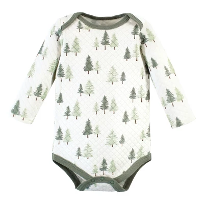 Hudson Baby Unisex Baby Quilted Long Sleeve Cotton Bodysuits, Forest Animals 4 Hudson Baby Unisex Baby Quilted Long Sleeve Cotton Bodysuits, Forest Animals - Image 4