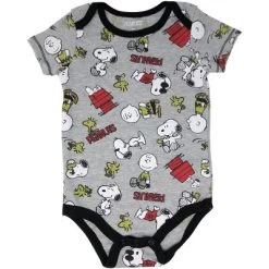 Peanuts Snoopy Woodstock Baby Boys 4 Pack Short Sleeve Bodysuit Peanuts '20 -Baby Nest Deals Store GUEST 3c3a78a2 4cdd 45af 9284 e859b8abf79c