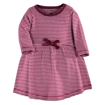 Touched By Nature Baby And Toddler Girl Organic Cotton Long-Sleeve Dresses 2pk, Blush Blossom 1 Touched By Nature Baby And Toddler Girl Organic Cotton Long-Sleeve Dresses 2pk, Blush Blossom