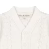 Hope & Henry Baby Organic Cotton Cable Knit Cardigan Sweater