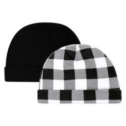 Hudson Baby Unisex Baby Cotton Cap And Scratch Mitten Set, Buffalo Plaid Bear, 0-6 Months -Baby Nest Deals Store GUEST 493d22ce 1c5e 4c27 986b 013d703db1c6