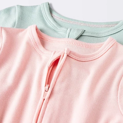 Baby Girls' 2pk Premium Romper - Cloud Island™ 2 Baby Girls' 2pk Premium Romper - Cloud Island™ - Image 2