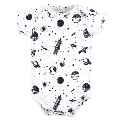 Hudson Baby Unisex Baby Cotton Bodysuits, Outer Space 3 Hudson Baby Unisex Baby Cotton Bodysuits, Outer Space - Image 3