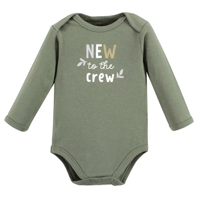 Touched By Nature Infant Boy Organic Cotton Long-Sleeve Bodysuits, Boy Safari 3 Touched By Nature Infant Boy Organic Cotton Long-Sleeve Bodysuits, Boy Safari - Image 3