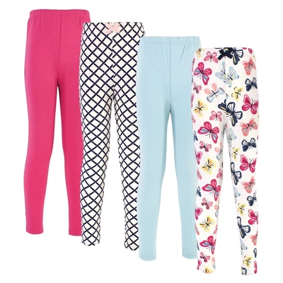 Touched By Nature Baby, Toddler, Big Kids And Youth Girl Organic Cotton Leggings 4pk, Bright Butterflies 5 Touched By Nature Baby, Toddler, Big Kids And Youth Girl Organic Cotton Leggings 4pk, Bright Butterflies - Image 5