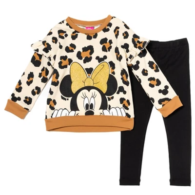 Disney Minnie Mouse Baby Girls Pullover Fleece Sweatshirt And Leggings Outfit Set Infant 10 Disney Minnie Mouse Baby Girls Pullover Fleece Sweatshirt And Leggings Outfit Set Infant - Image 10