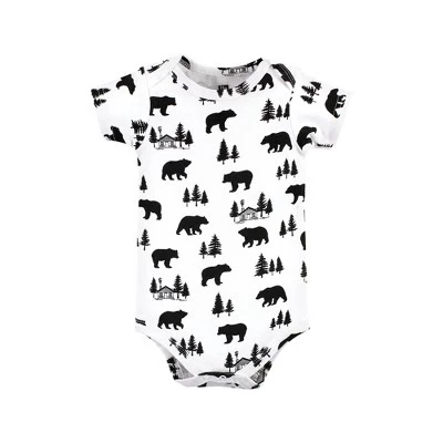 Hudson Baby Unisex Baby Cotton Layette Set, Baby Bear Gray Black 3 Hudson Baby Unisex Baby Cotton Layette Set, Baby Bear Gray Black - Image 3
