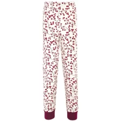Touched By Nature Baby Girl Organic Cotton Tight-Fit Pajama Set, Berry Branch
