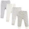 Luvable Friends Baby And Toddler Cotton Pants 4pk, Cream Stripe