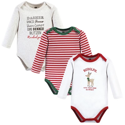 Hudson Baby Unisex Baby Cotton Long-Sleeve Bodysuits, Rudolph Reindeer 10 Hudson Baby Unisex Baby Cotton Long-Sleeve Bodysuits, Rudolph Reindeer - Image 10